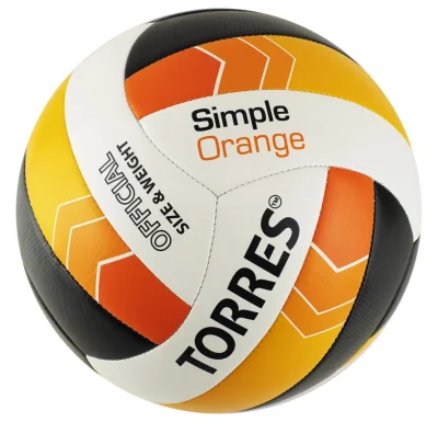 картинка Мяч волейбольный Torres Simple Orange V32125 р.5 