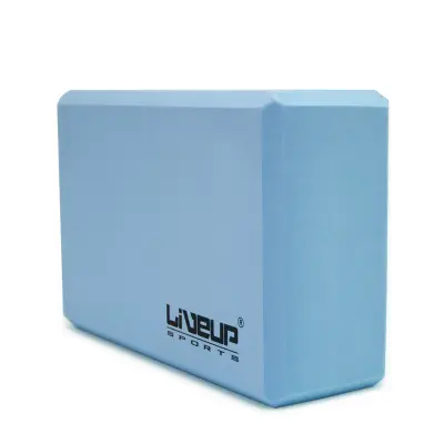 картинка Блок для йоги LiveUp LS3233A голубой 