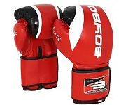 Перчатки бокс BoyBo Elite кожа красные 10 унц от магазина Супер Спорт